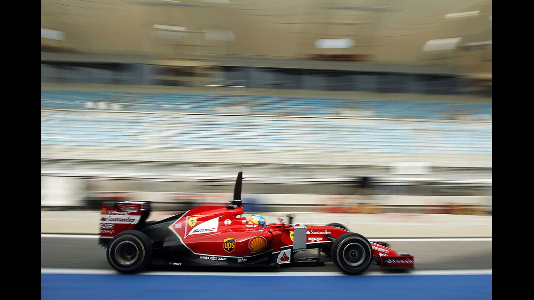 Fernando Alonso - Ferrari -  Formel 1 - Test - Bahrain - 28. Februar 2014
