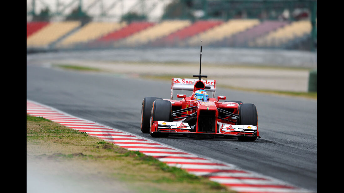 Fernando Alonso, Ferrari, Formel 1-Test, Barcelona, 19. Februar 2013