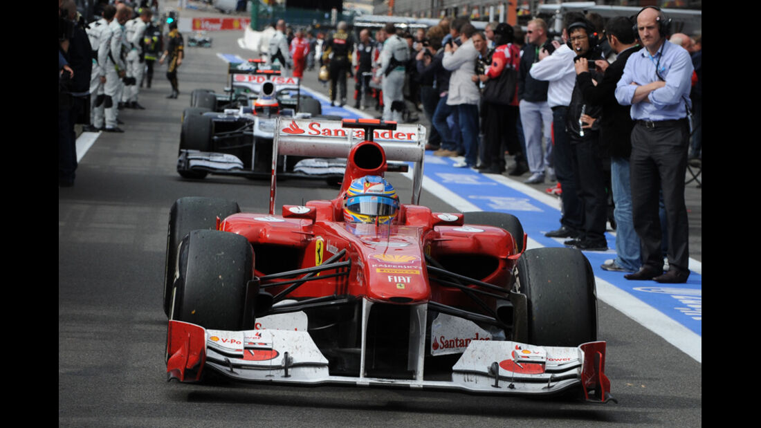 Fernando Alonso Ferrari GP Belgien 2011