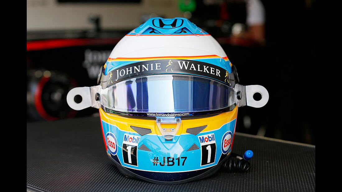 Fernando Alonso - Jules Bianchi-Aufkleber - GP Ungarn 2015