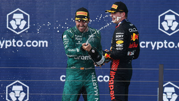 Fernando Alonso - Max Verstappen - Aston Martin - Red Bull - GP Miami 2023 - Miami - Formel 1