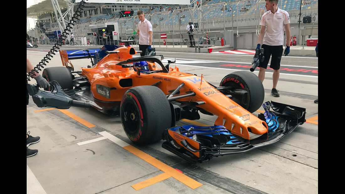 Fernando Alonso - McLaren - Formel 1 - GP Bahrain - Training - 6. April 2018