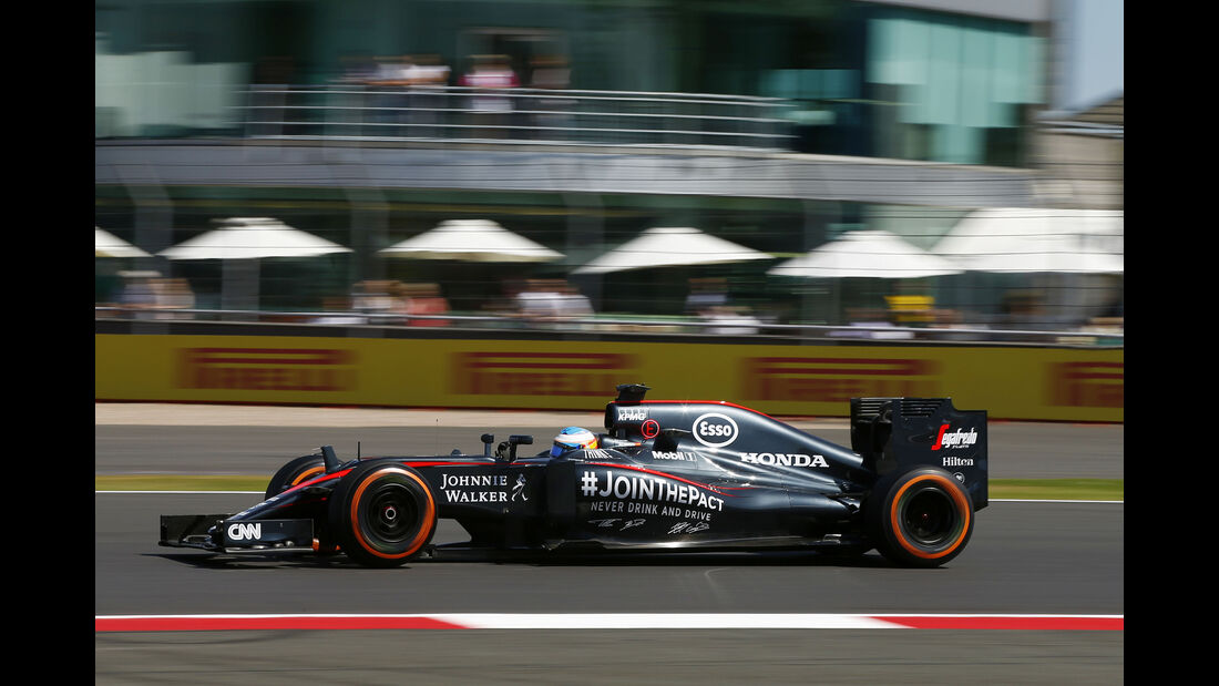 Fernando Alonso - McLaren - GP England - Silverstone - Freitag - 3.7.2015