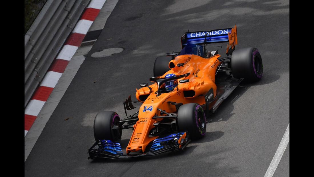 Fernando Alonso - McLaren - GP Monaco - Formel 1 - Donnerstag - 24.5.2018