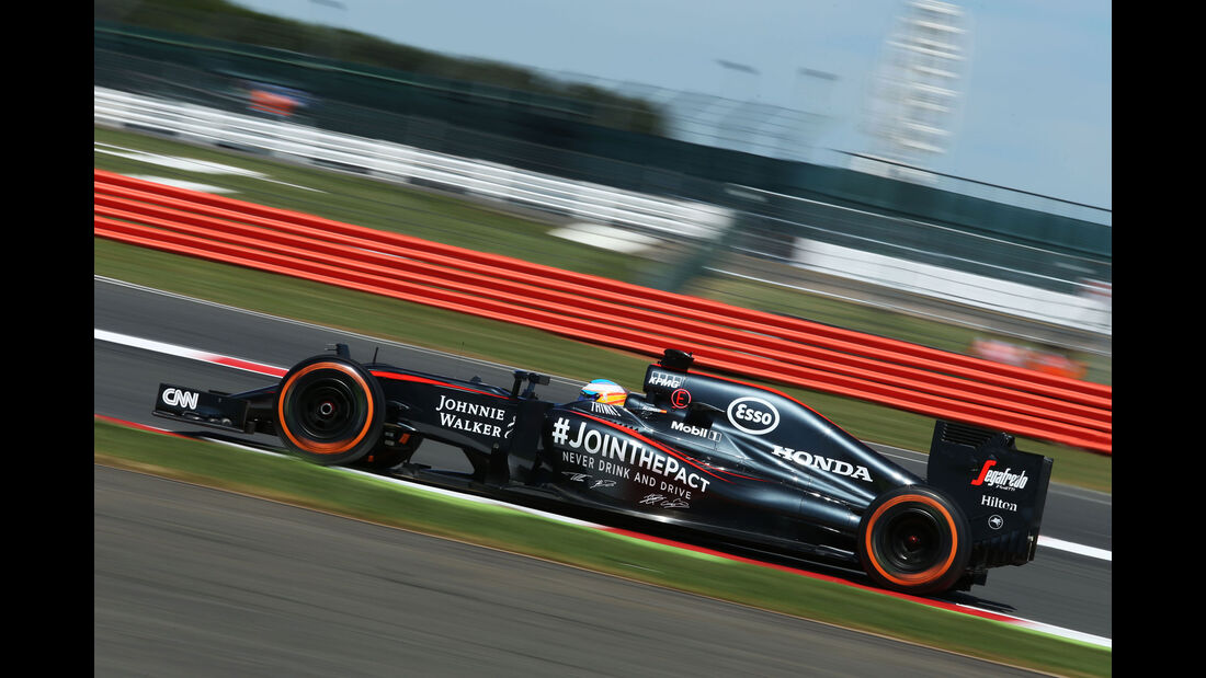 Fernando Alonso - McLaren-Honda - GP England - Silverstone - Freitag - 3.7.2015