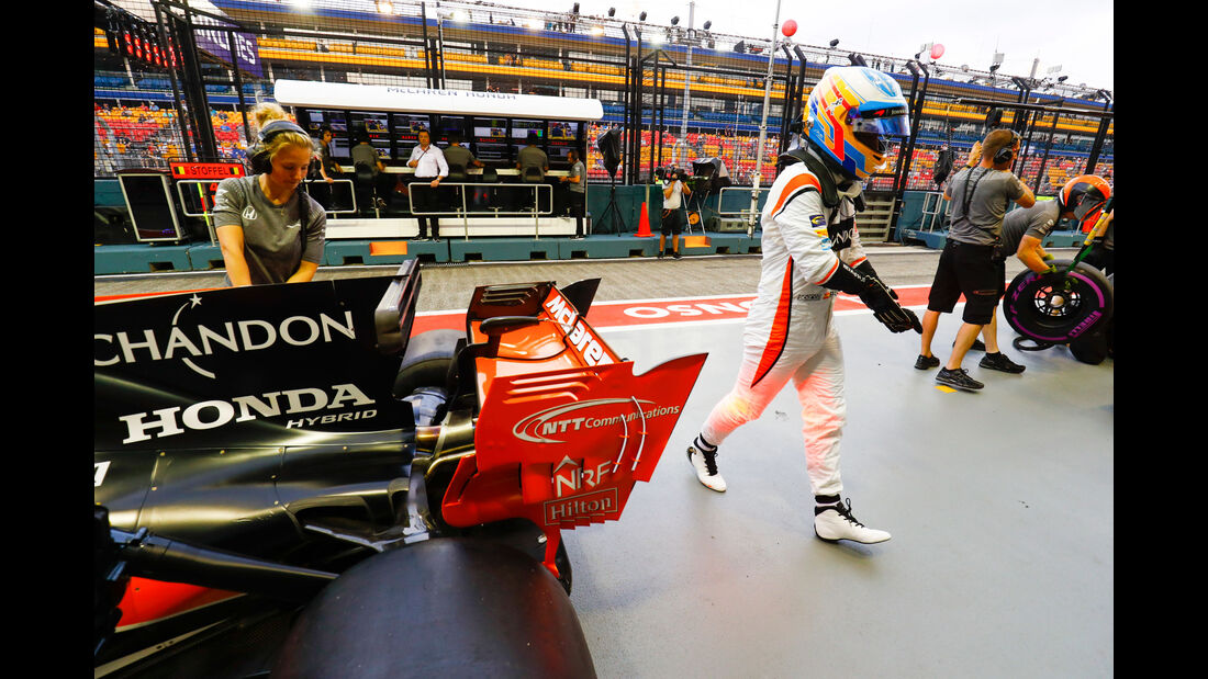 Fernando Alonso - McLaren-Honda - GP Singapur - Formel 1 - Freitag - 15.9.2017