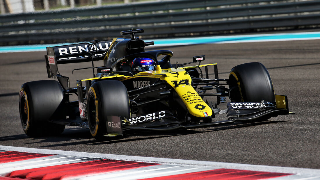 Fernando Alonso - Renault - Testfahrten - Abu Dhabi 2020