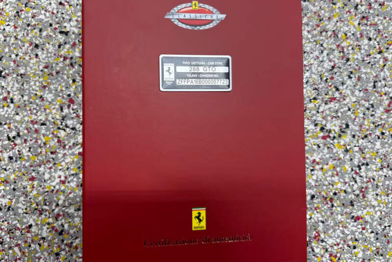 Ferrari 288 GTO (1985) FIN/VIN ZFFPA16B000057723 Bachman Collection