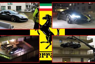 Ferrari auf Balkon - darum schritten die Behörden ein