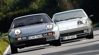 Ferrari 412, Porsche 928, Frontansicht
