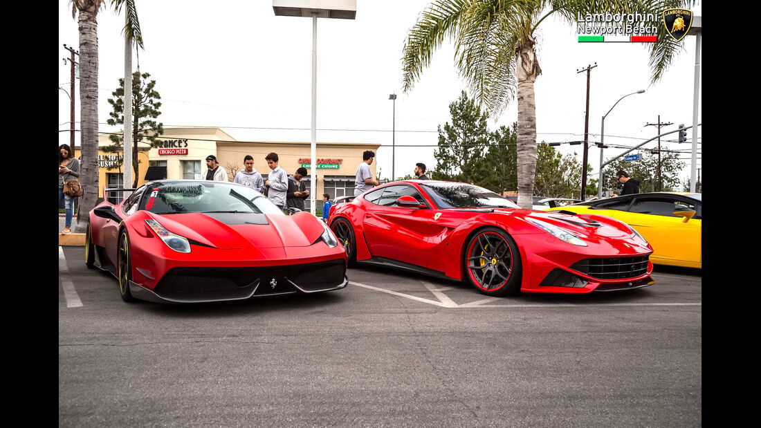 Ferrari 458 & F12 - Supercar Show - Lamborghini Newport Beach