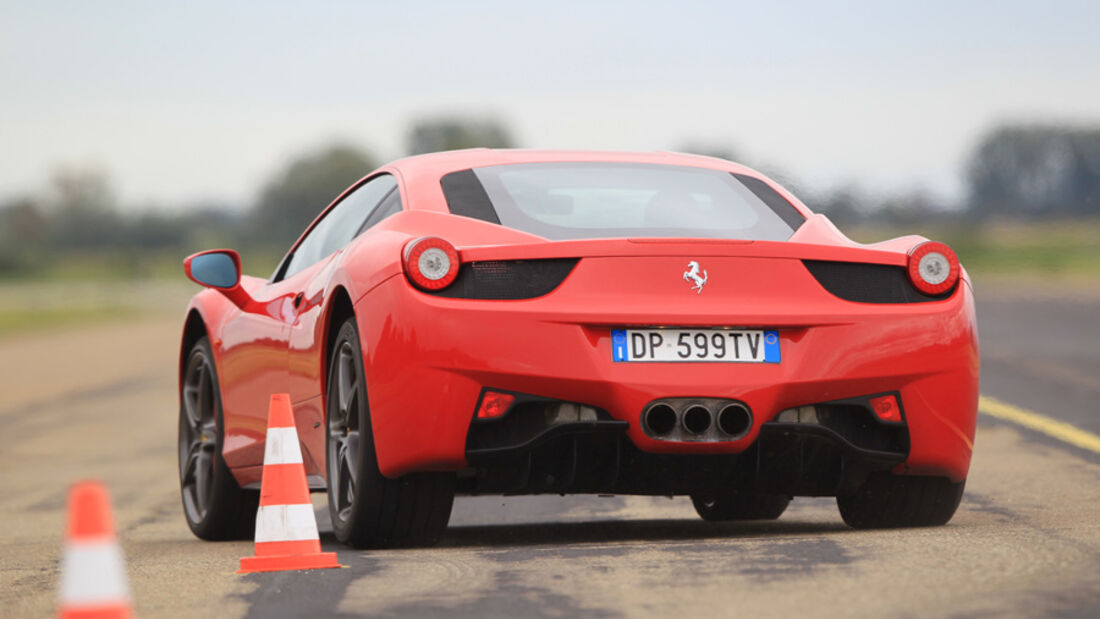 Ferrari 458 Italia, Slalom, Heck