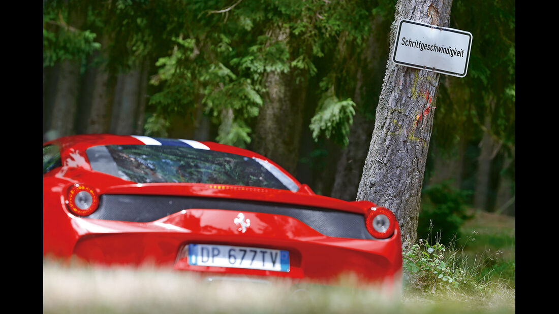 Ferrari 458 Speciale, Heck
