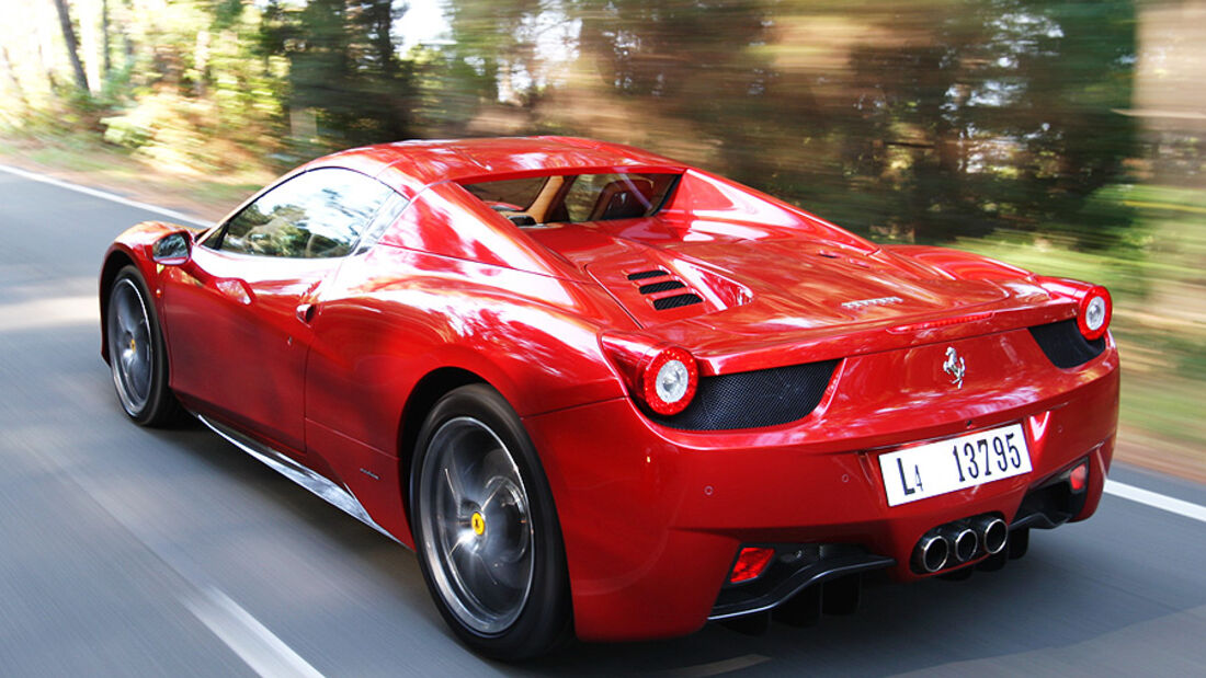 Ferrari 458 Spider, Heck