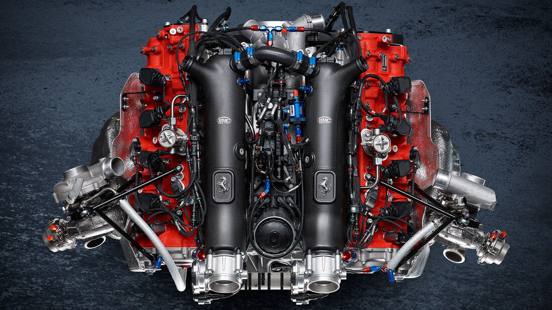 Ferrari 488 GT Modificata - Motor - V8-Biturbo