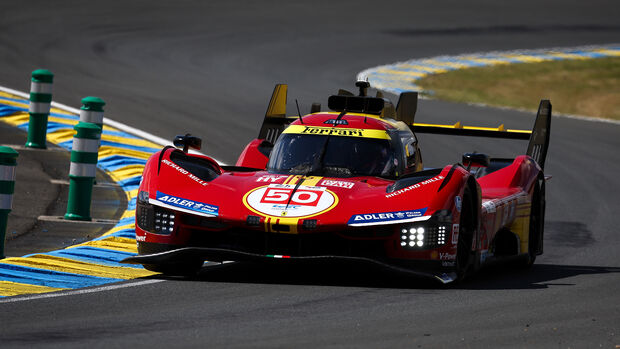 Ferrari 499P - Startnummer 50 - Vortest - 24h Le Mans 2024