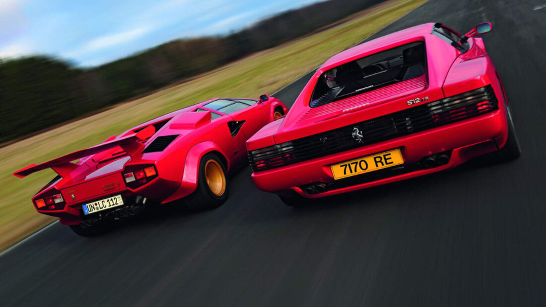 Ferrari 512 TR, Lamborghini Countach 5000 S (LP 500S)