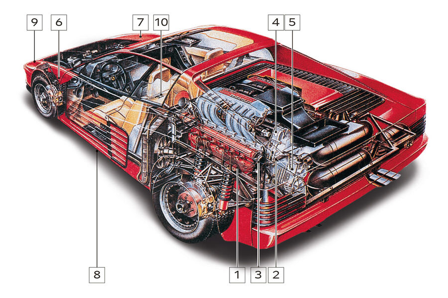 Ferrari 512 TR, Schwachstellen, Igelbild