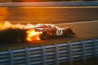 Ferrari 512M Rennwagen 1971 Brand Feuer Watkins Glen