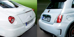 Ferrari 599 GTB, Fiorano vs. Fiat 500 Abarth