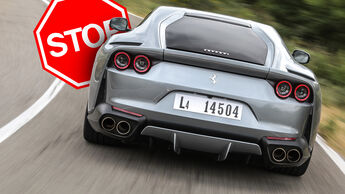 Ferrari 812 Superfast Rückruf 2020 Heckscheibe