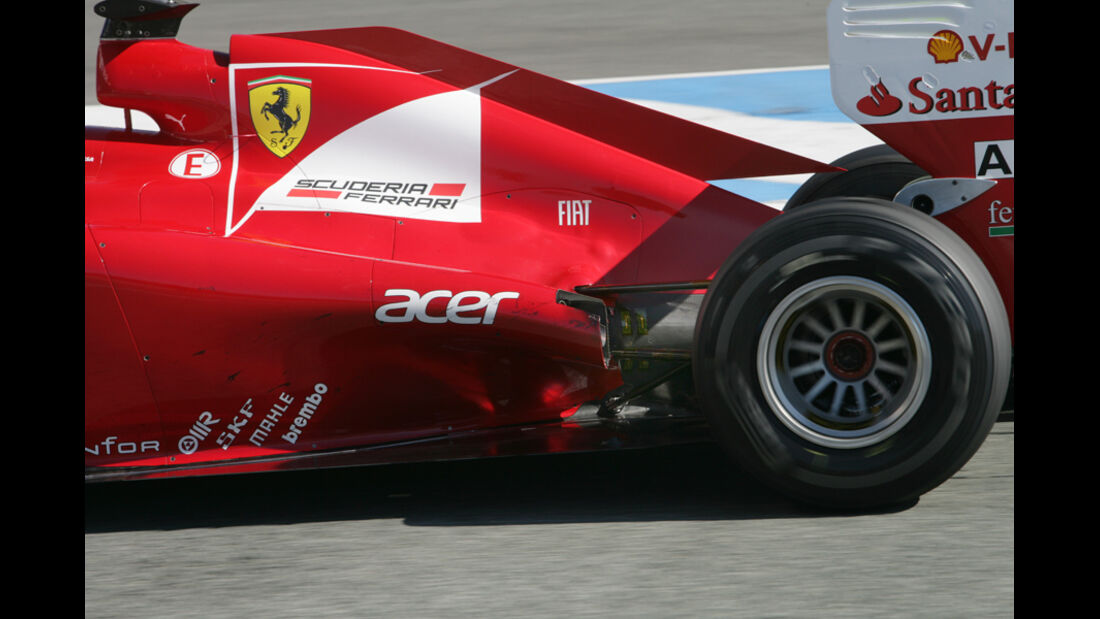Ferrari-Auspuff - F1-Test Jerez 2012