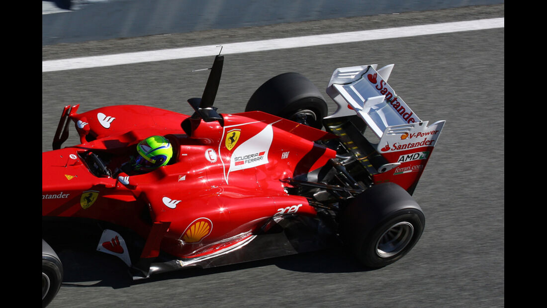 Ferrari Auspuff Jerez Test 2012