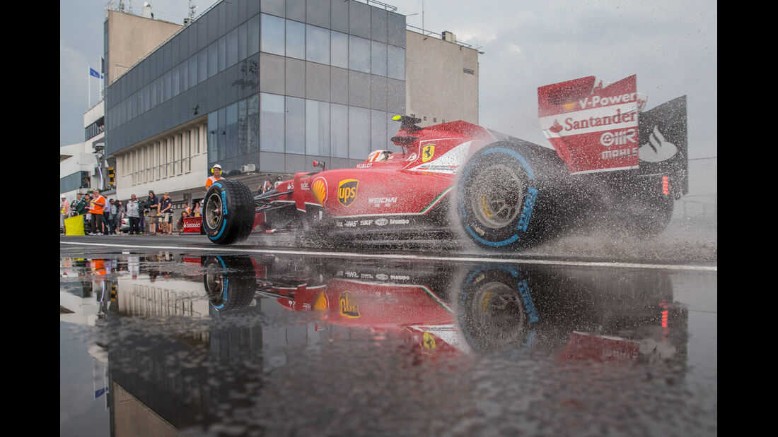 Ferrari - Boxen-Reportage - GP Ungarn - 2014
