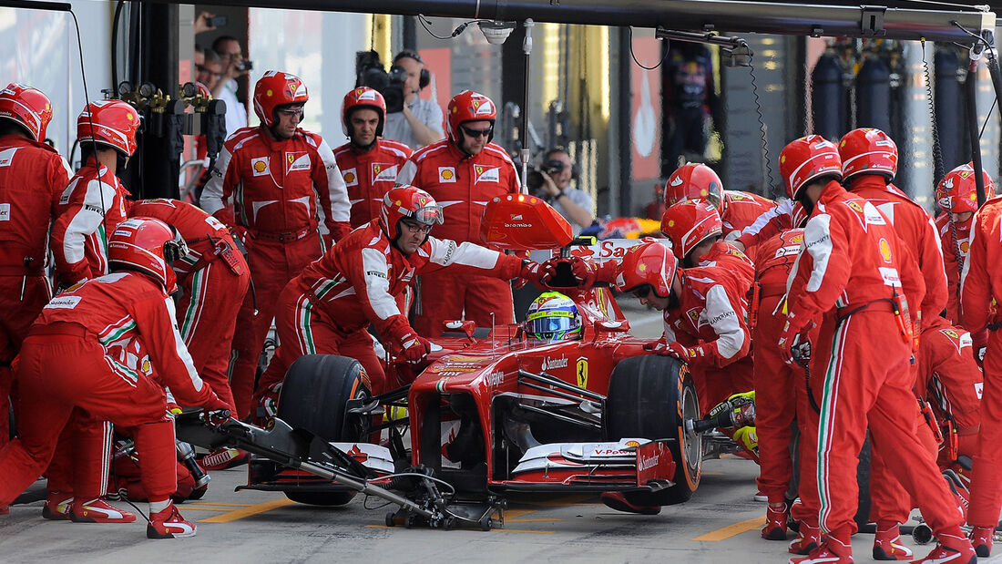 Ferrari - Boxenstopp - Formel 1 2013