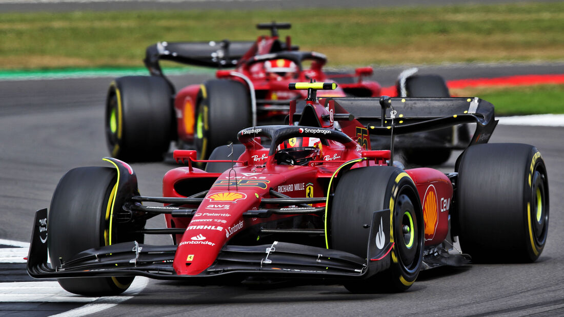 Ferrari - Carlos Sainz - Charles Leclerc - GP Großbritannien - Rennen - 03.07.2022