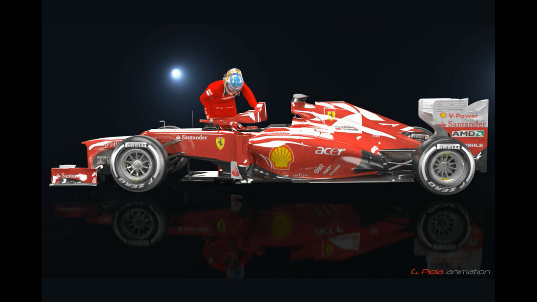 Ferrari DRS Pedal F2012 Piola Technik Animation