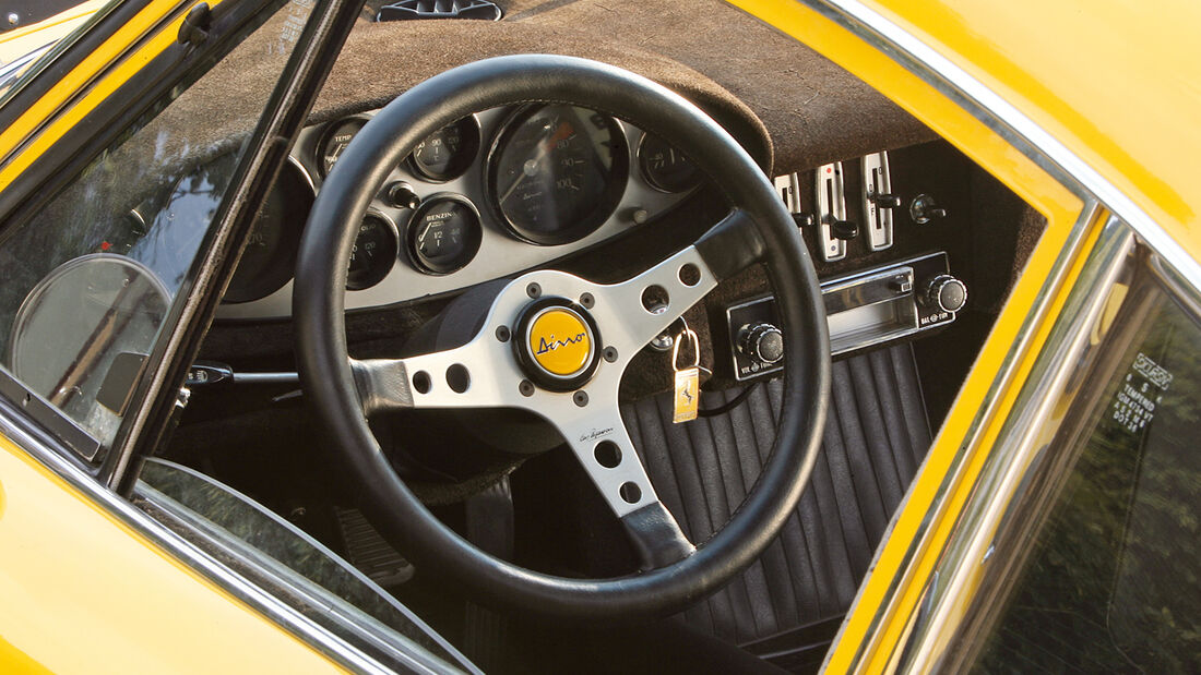 Ferrari Dino 246 GT, Cockpit, Lenkrad