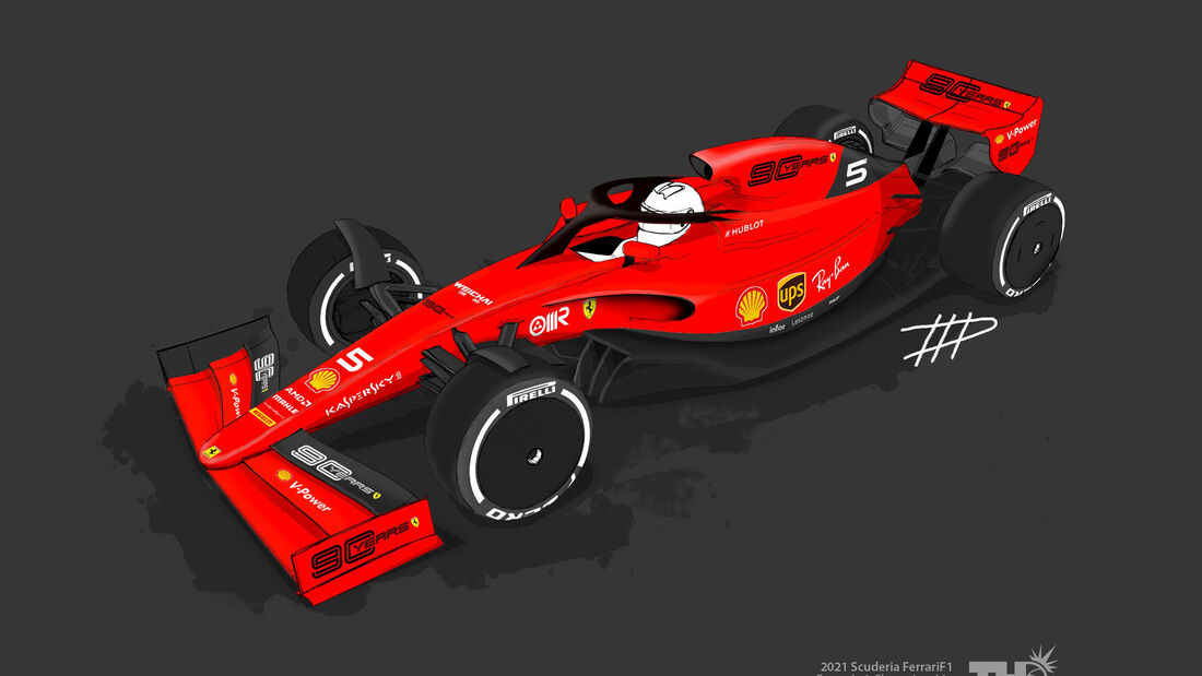 Ferrari - F1-Concept 2021 - Livery by Tim Holmes