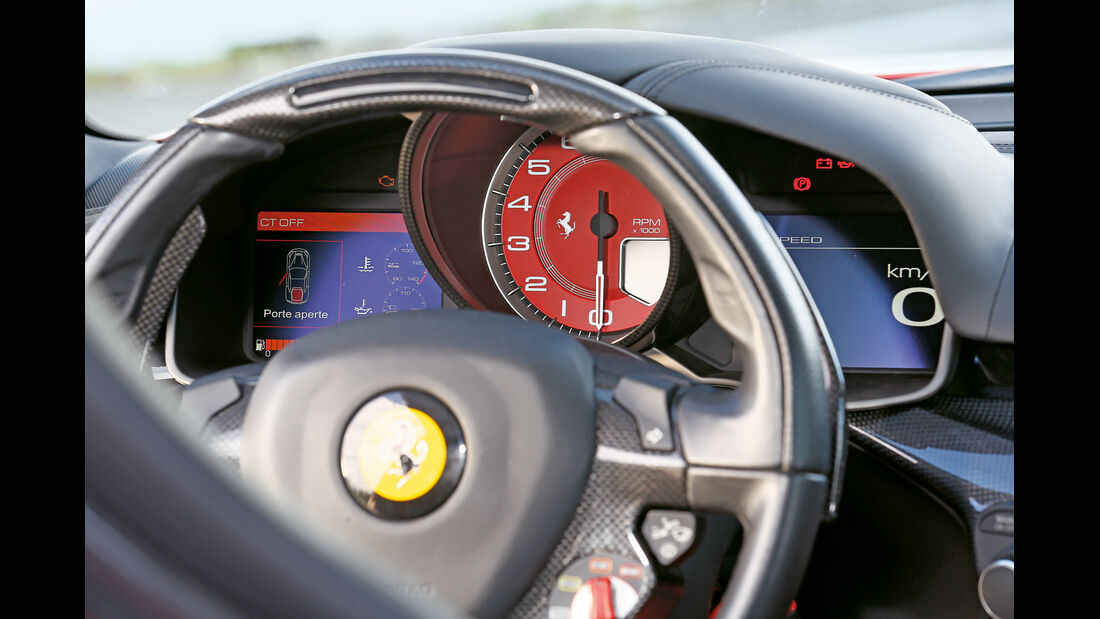 Ferrari F12 Berlinetta, Rundinstrumente