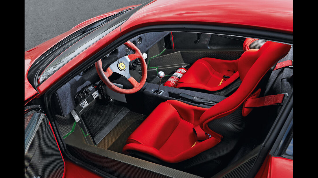 Ferrari F40, Cockpit