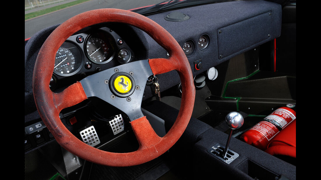 Ferrari F40, Cockpit, Lenkrad
