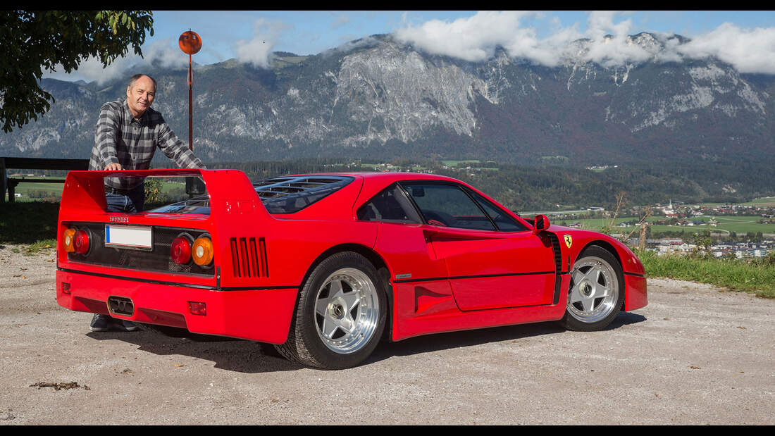 Ferrari F40 von F1Star Gerhard Berger AUTO MOTOR UND SPORT