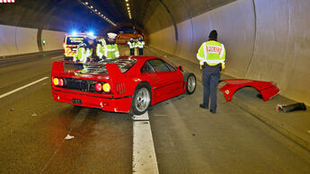 Ferrari F40 Unfall