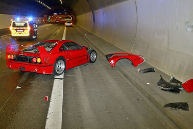 Tunnelwand-Ping-Pong im Ferrari F40