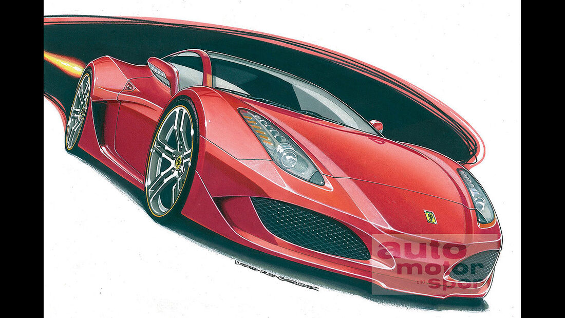Ferrari F450 Mark Stehrenberger Zeichnung