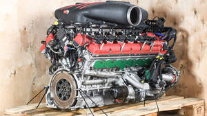 Ferrari FXX Engine in crate