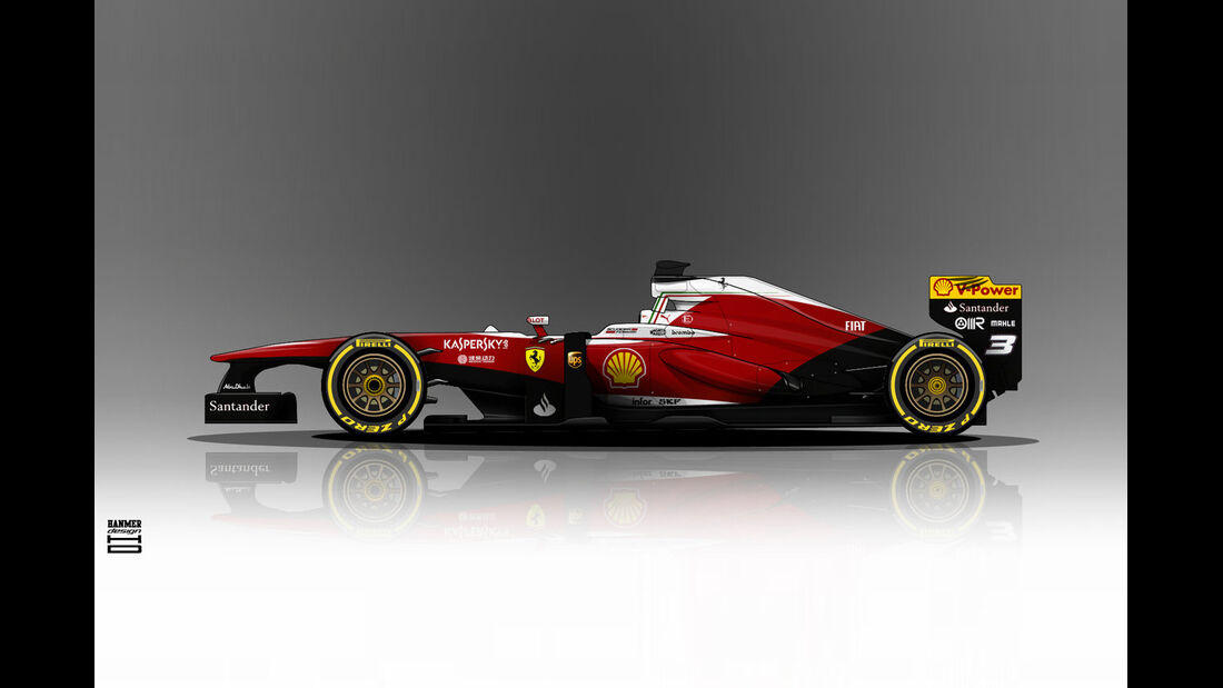 Ferrari - Formel 1 - Lackierung - Design-Concept