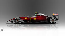 Ferrari - Formel 1 - Lackierung - Design-Concept
