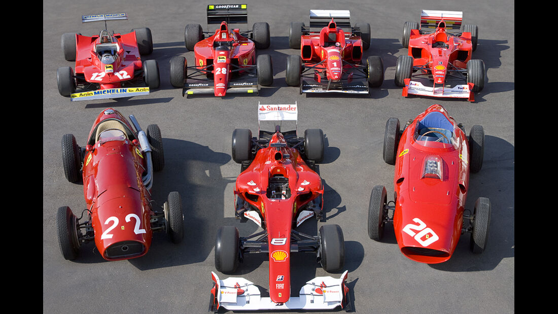 Ferrari Historie Gruppenbild
