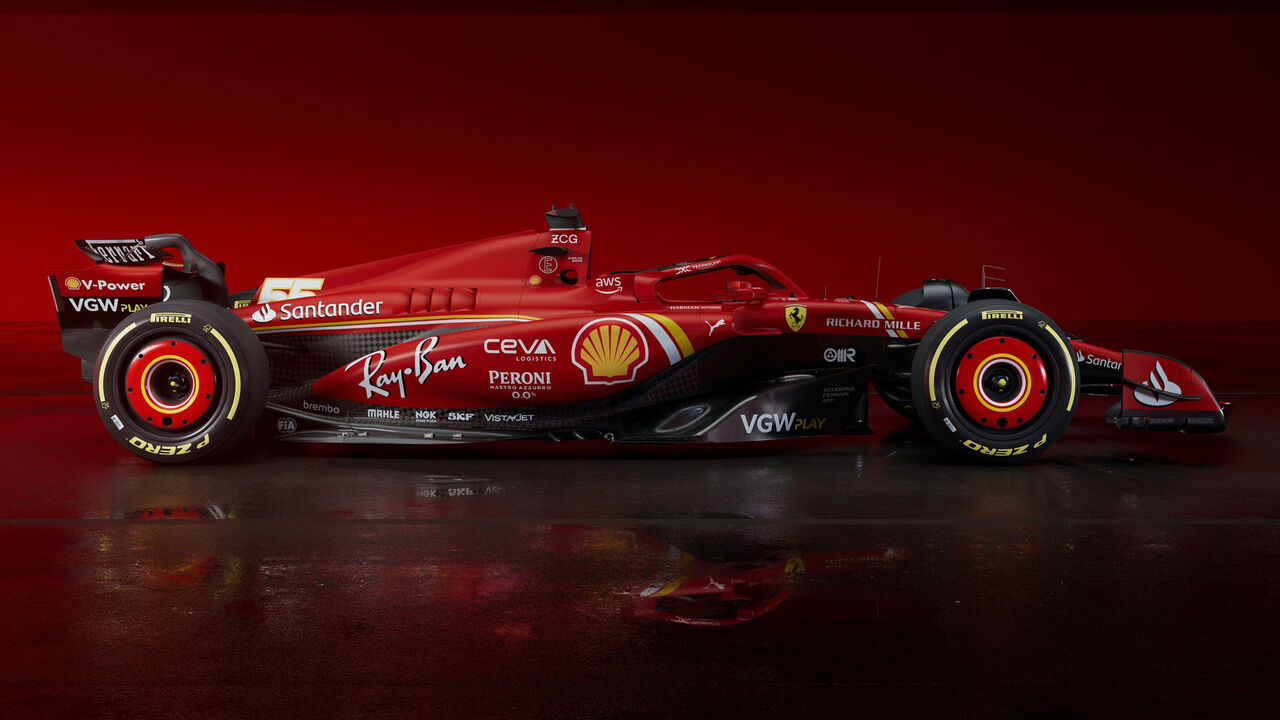 Ferrari SF-24 für die Formel 1 2024: Red Bull in Rot lackiert