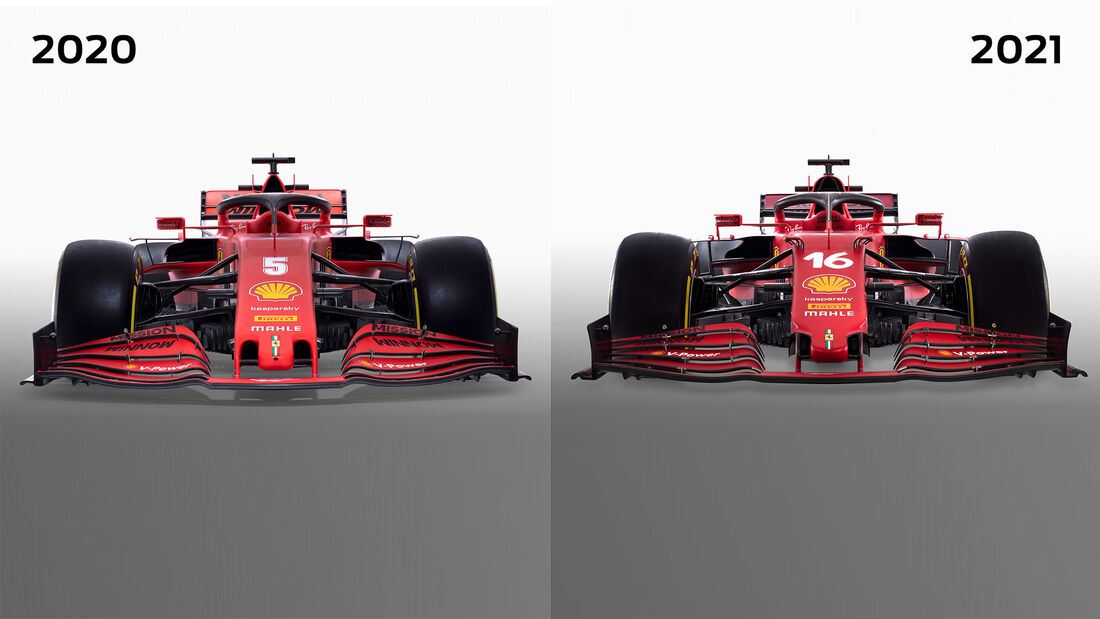 Ferrari SF21 - Ferrari SF1000 - F1-Auto - 2020/2021 - Vergleich