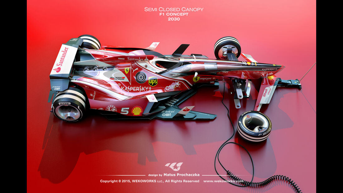 Ferrari - Semi Closed Canopy - Cockpit-Protection - Concept - Wekoworks - F1 - 2015