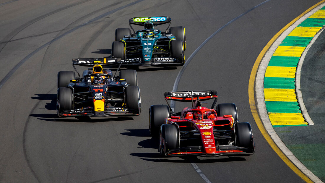 Ferrari vs. Red Bull vs. Aston Martin - GP Australien 2024
