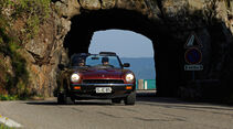 Fiat 124 Spider, Frontansicht, Tunnel