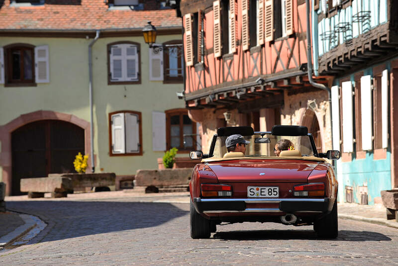 Fiat 124 Spider, Vogesen, Dorf